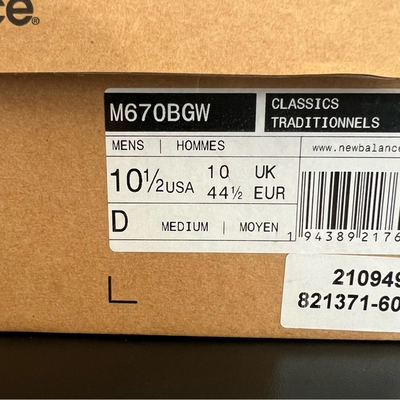 NEW New Balance 670 Burgundy - Picture 8 of 8